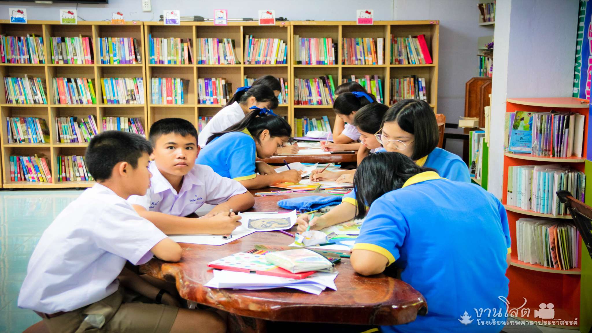 กิจกรรมสร้างเสริมนิสัยรักการอ่าน  สัปดาห์ห้องสมุด และ วันภาษาไทยแห่งชาติ 2562